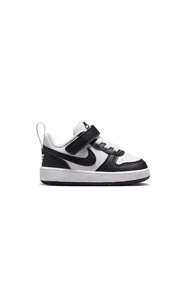 Детские повседневные туфли для девочек на плоском ходу Glam Nike, Black/White — фото 2