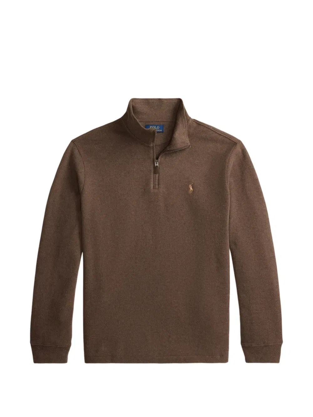 Свитер Estate-Rib на молнии Polo Ralph Lauren, коричневый