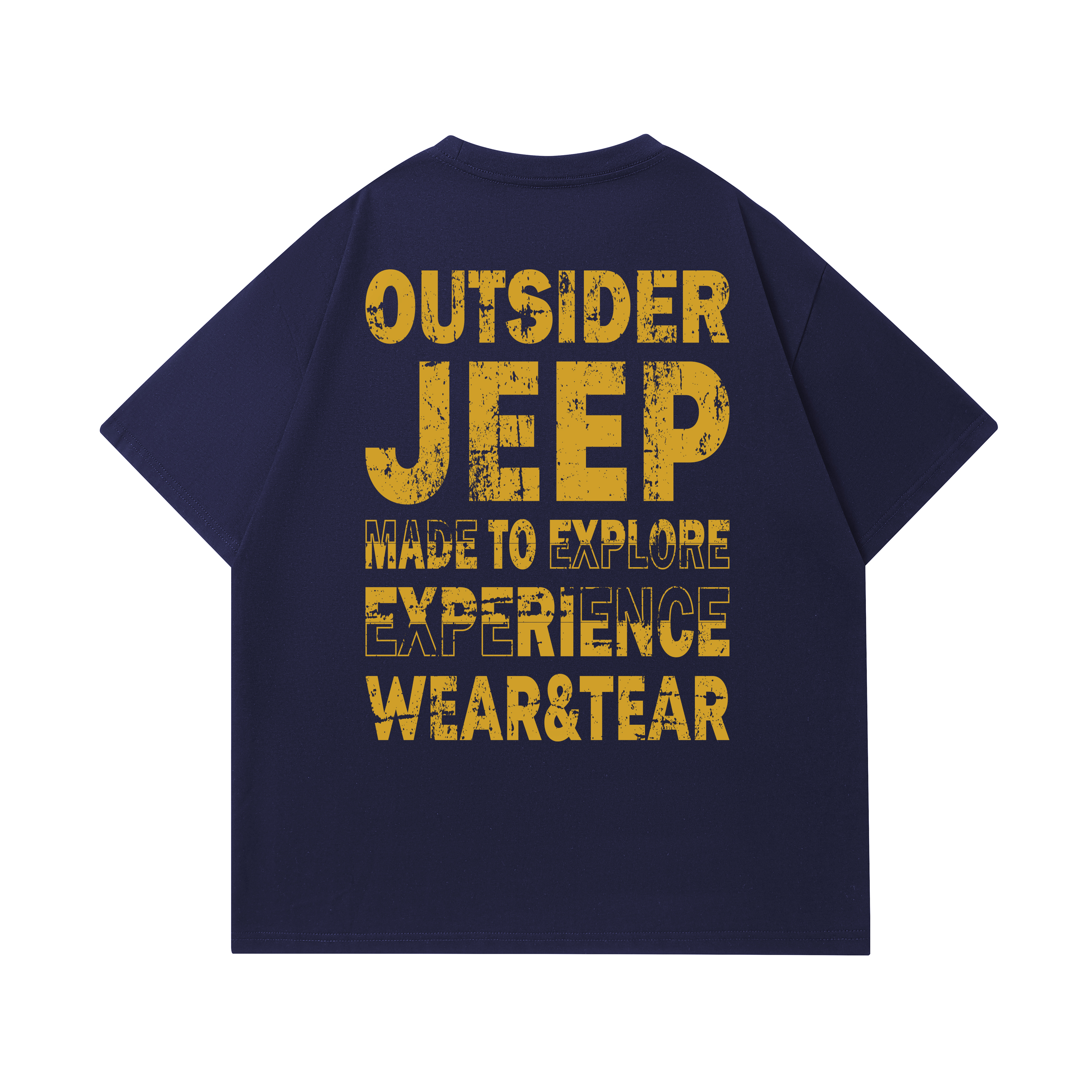 

Футболка Unisex Crew Neck Moderate Heavyweight Jeep, темно-синий
