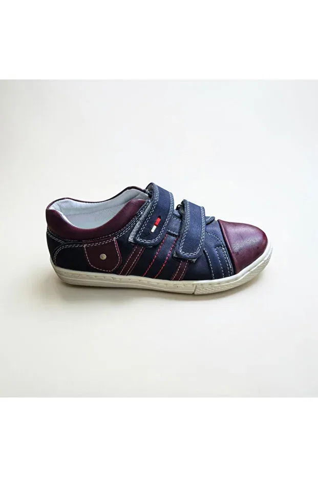 Детские туфли для мальчиков ортопедические Konay b234 Bayrak, Navy Blue Burgundy