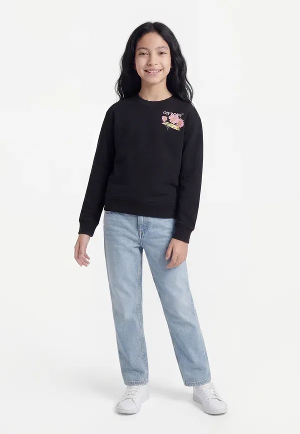 Свитшот с принтом Daisy tape crewneck Off-white, черный