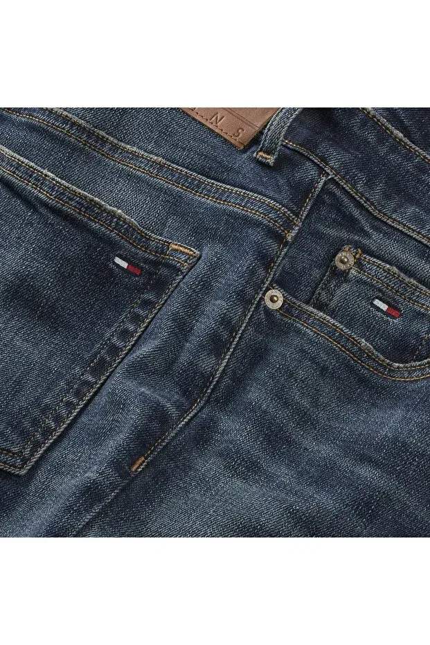 Женские брюки с зауженным силуэтом Tommy Hilfiger, 1bk Denim Dark — фото 2