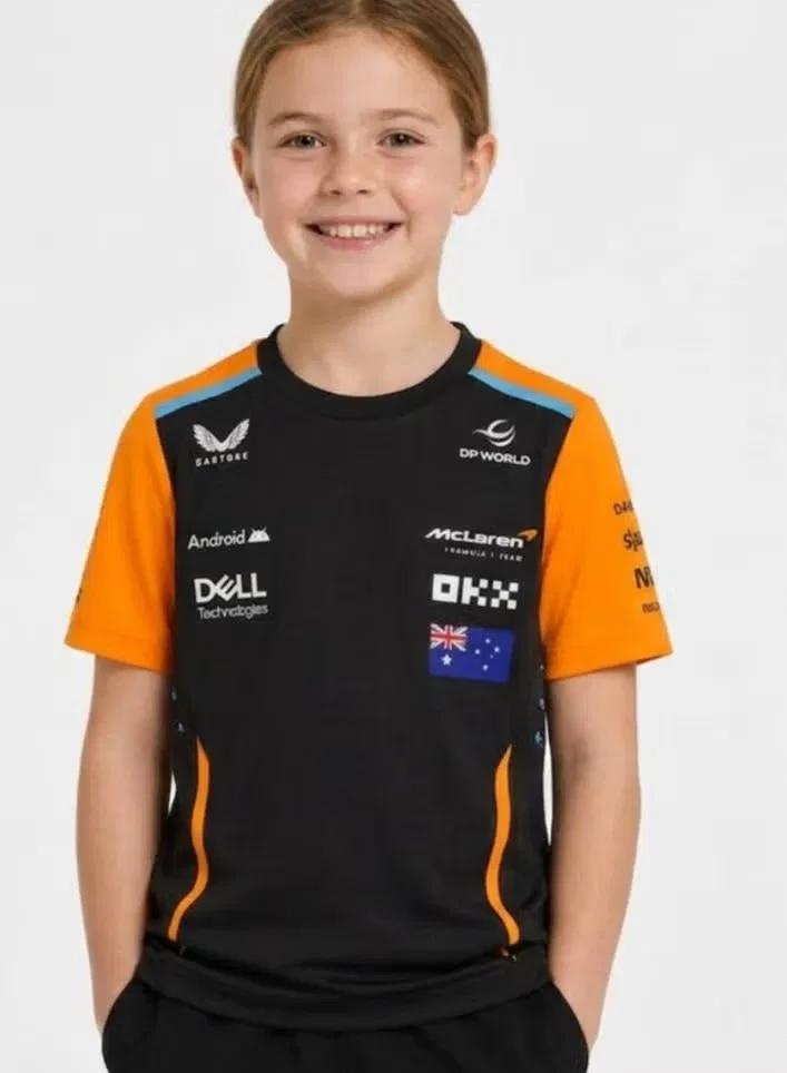 Футболка с принтом Piastri Mclaren, фантомный