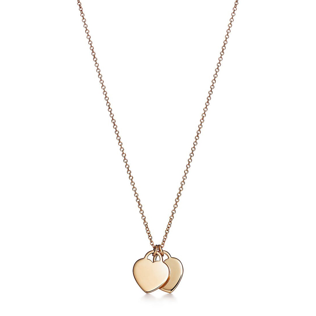 Подвеска Tiffany & Co. Return to Tiffany Double Heart Tag, золото — фото 2