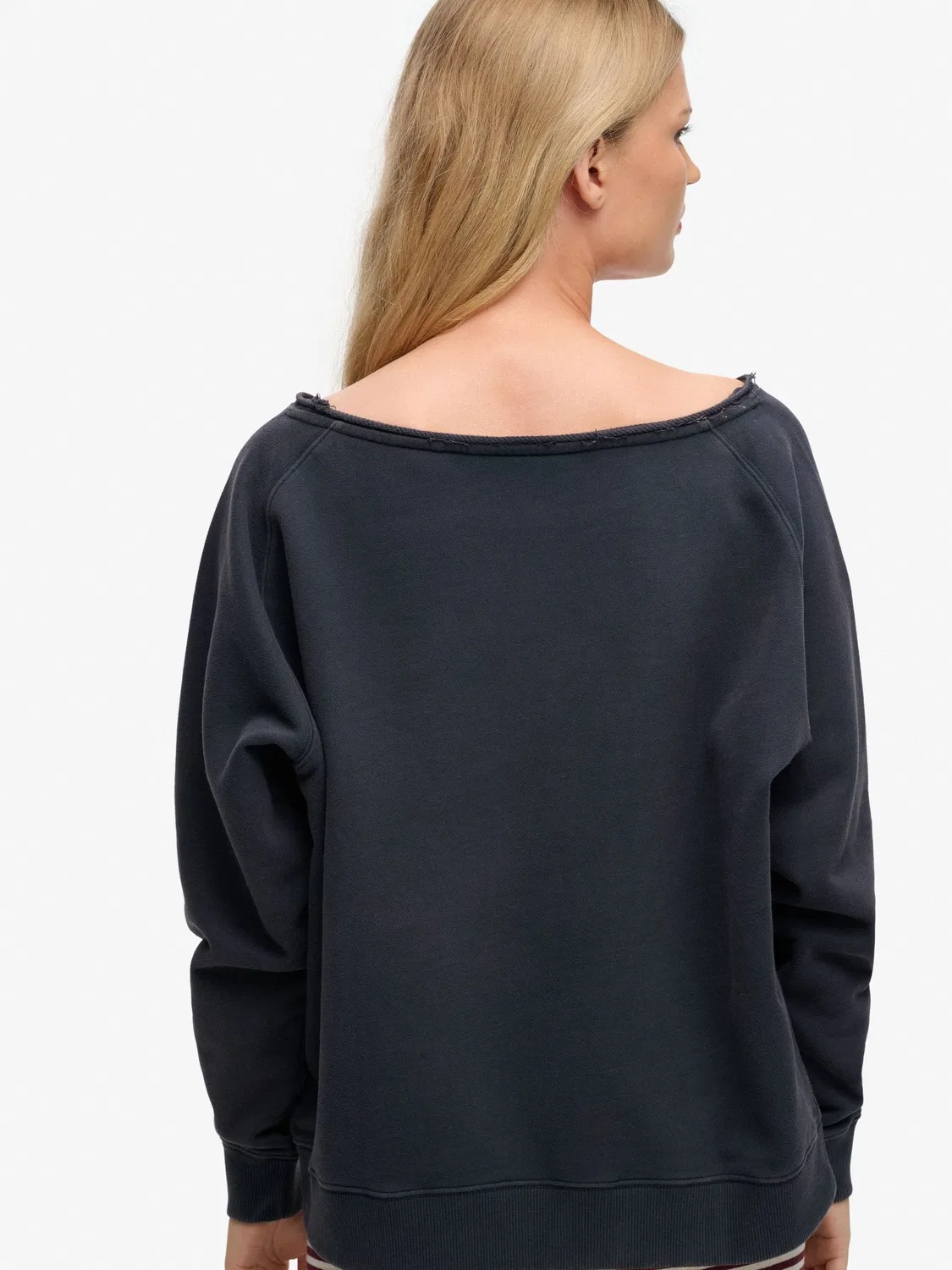 Свитшот оверсайз Bardot Athletic Essentials Superdry, синий — фото 3