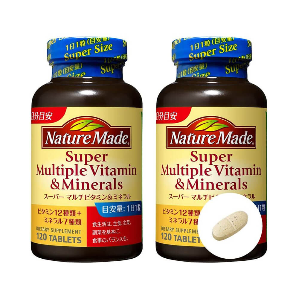

Набор мультивитаминный Nature Made Super Multivitamin & Mineral, 2 предмета, 120х2 таблеток