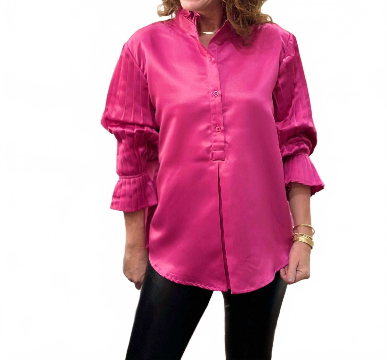 

Caryn Lawn Женский топ Kimberly, цвет маджента