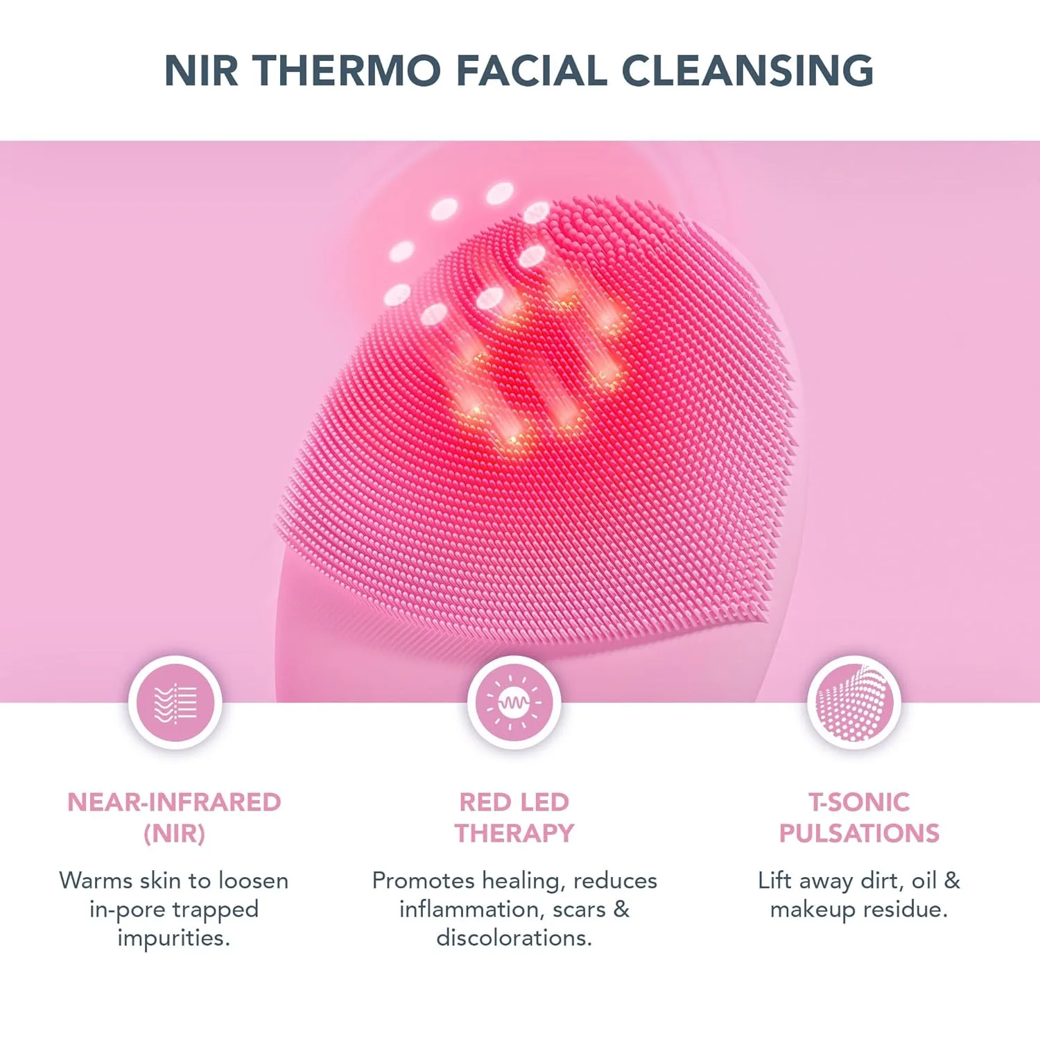 Набор FOREO Fresh & Lifted: щетка для умывания лица Luna 4 Plus Normal + сыворотка Supercharged SERUM 2.0, 30 мл Набор из 2 штук, Light Pink — фото 4