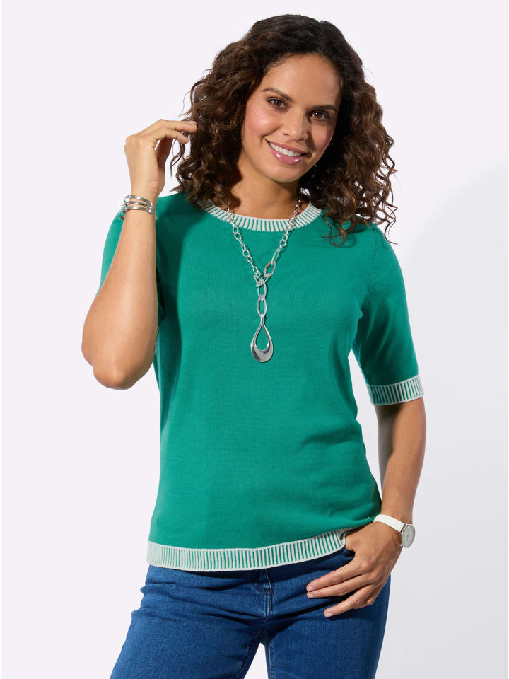 

Свитер с короткими рукавами изумрудного цвета WITT WEIDEN