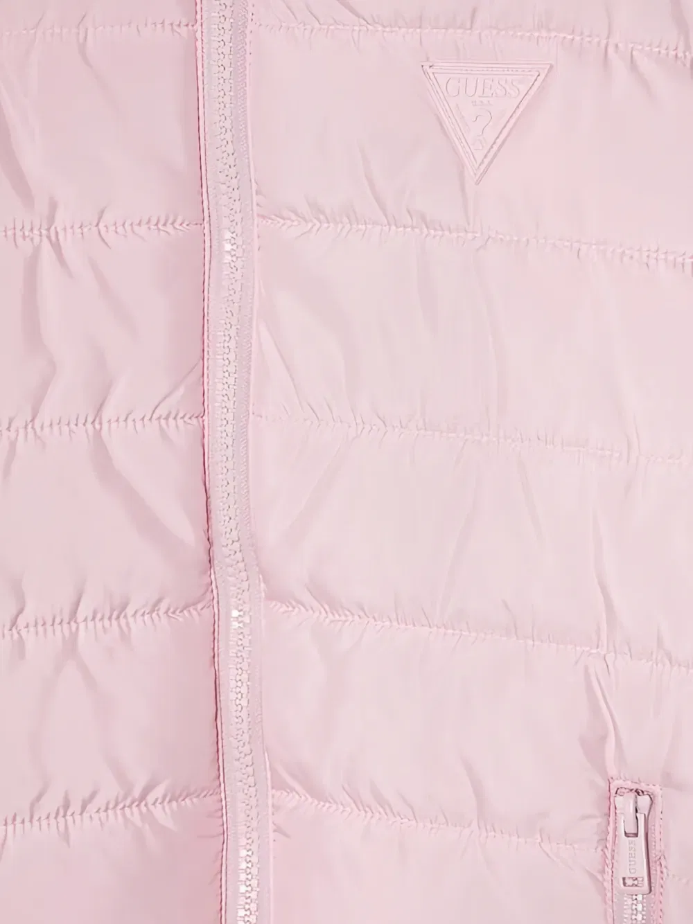 Розовая стеганая куртка Guess Kids — фото 3