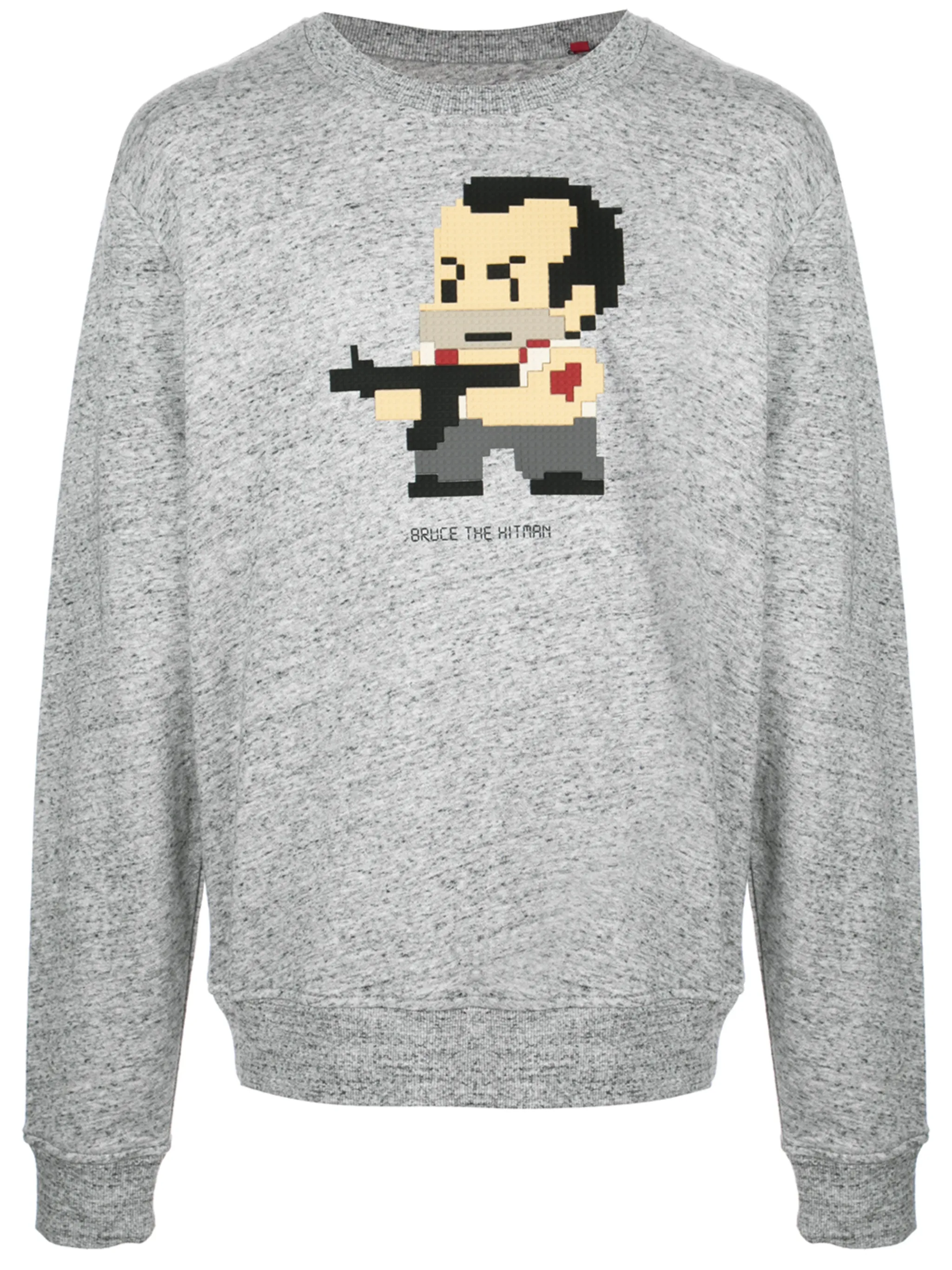 

Толстовка Bruce The Hitman Mostly Heard Rarely Seen 8-Bit, серый