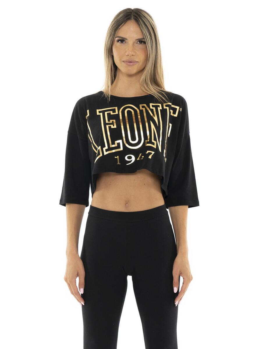 

LEONE 1947 APPAREL Женская футболка с коротким рукавом из настоящего золота