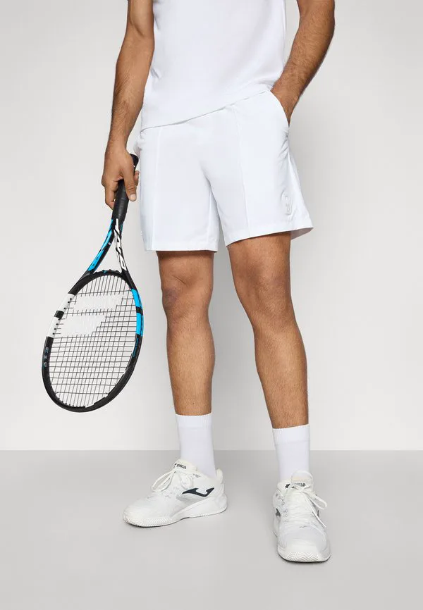 Короткие спортивные шорты в классическом стиле Lacoste Sport, White — фото 4