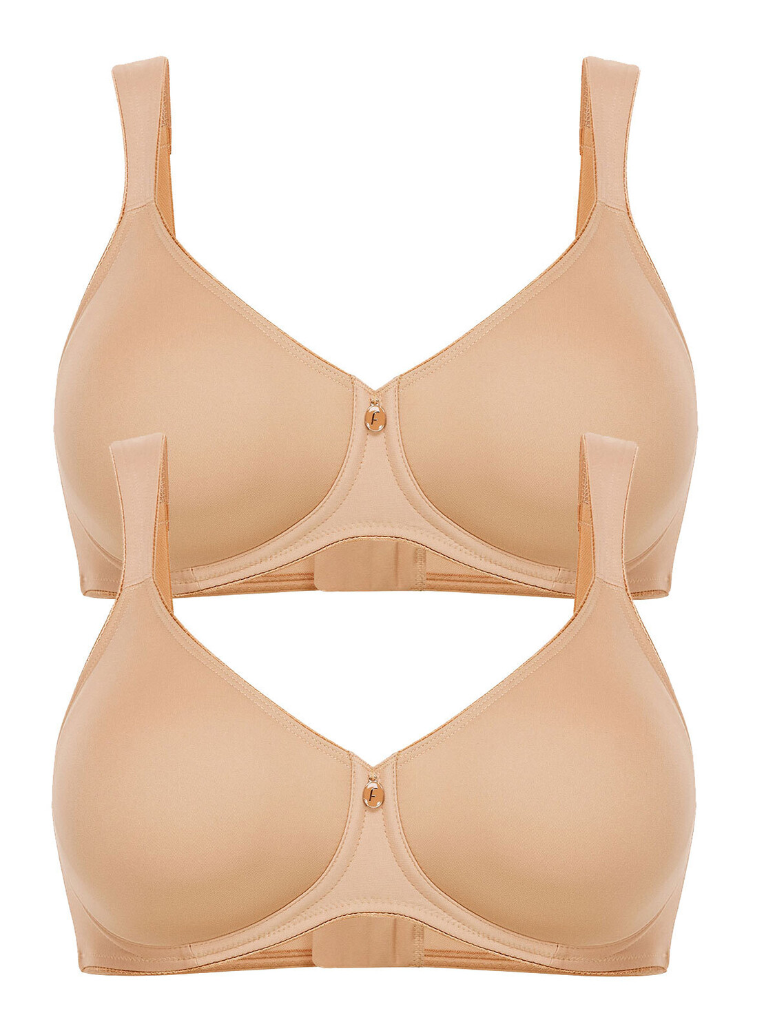 

Бюстгальтер балконет Felina 2er Pack Spacer BH ohne Bügel, цвет sand sand