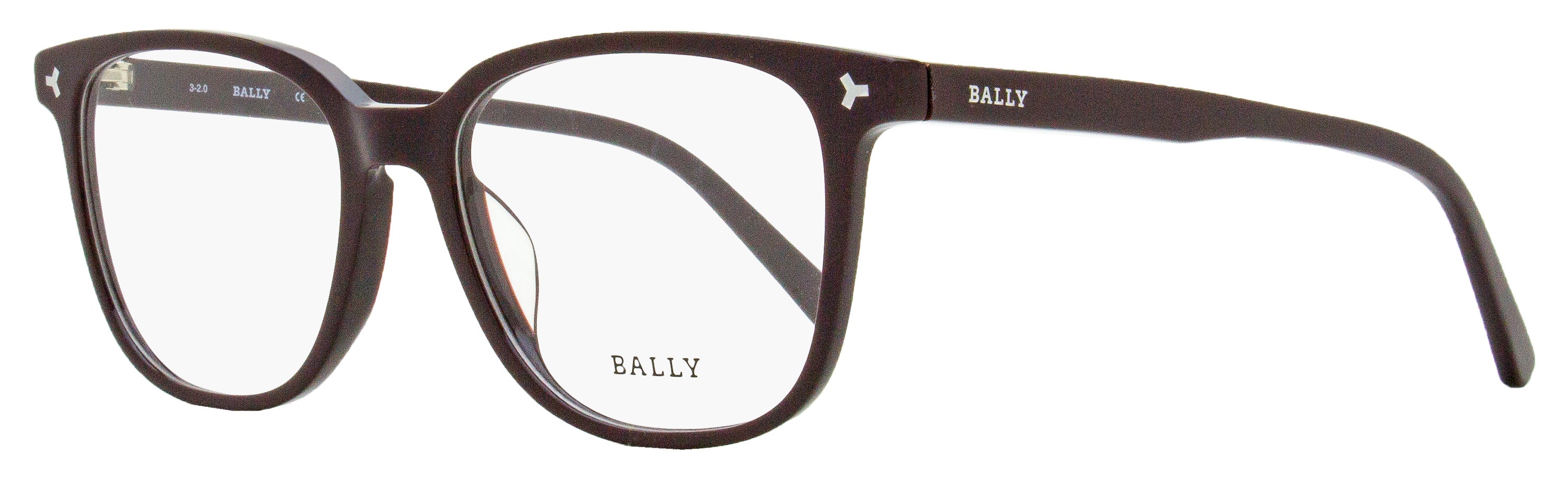 

Мужские прямоугольные очки Bally BY5033H 069 темно-коричневые 54 мм