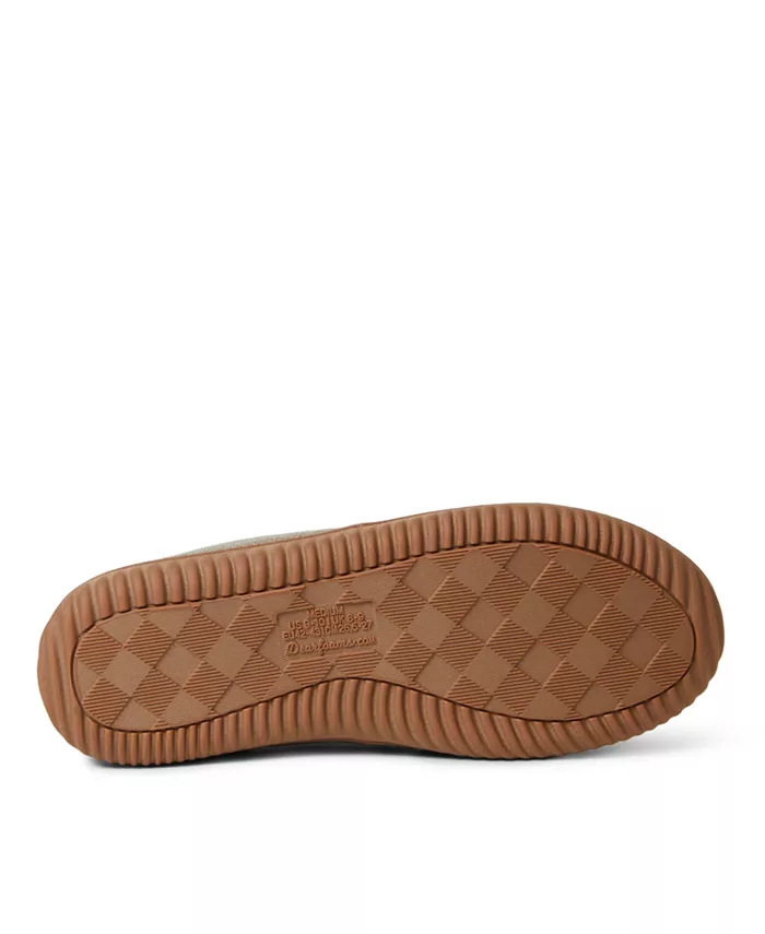 Мужские домашние тапочки Alpine от Men s Zurich с закрытым задником Dearfoams, коричневый/бежевый — фото 3