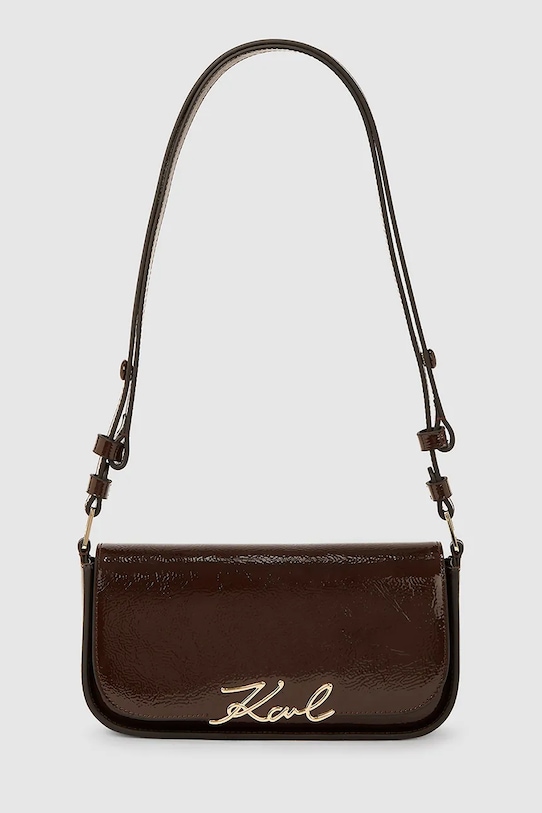 

Кожаная сумка K/SIGNATURE Karl Lagerfeld, бордовый