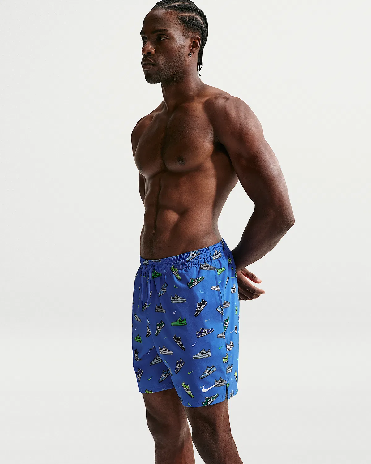 Мужские плавательные шорты Nike Swim Breaker 7" с подкладкой-бриф, Blue Crystal — фото 4