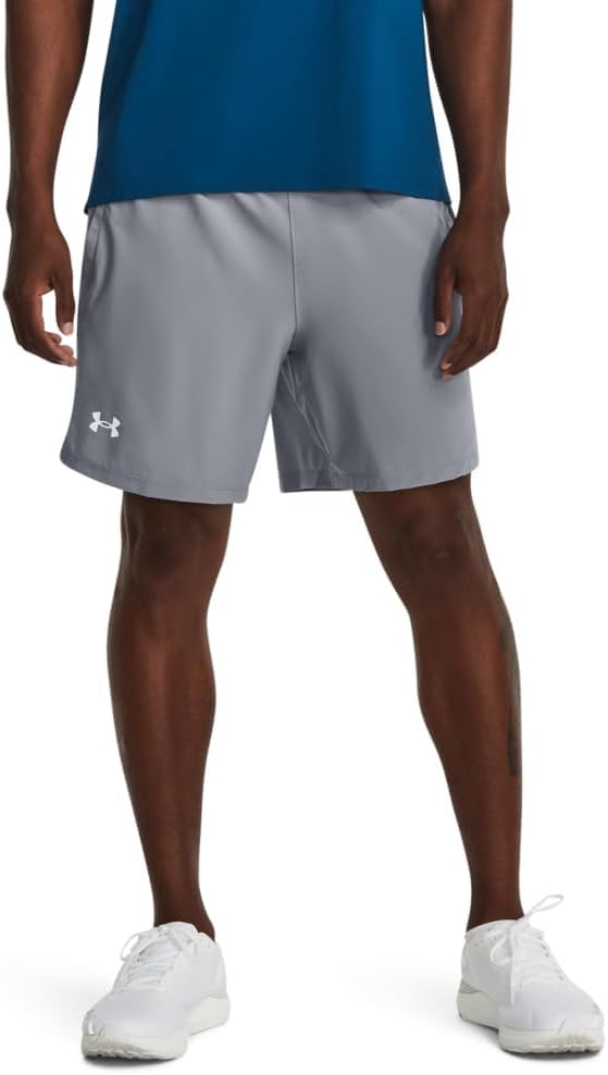 

Under Armour Мужские шорты Launch Stretch Woven 2-in-1, (035) Steel/Neo Turquoise/Reflective