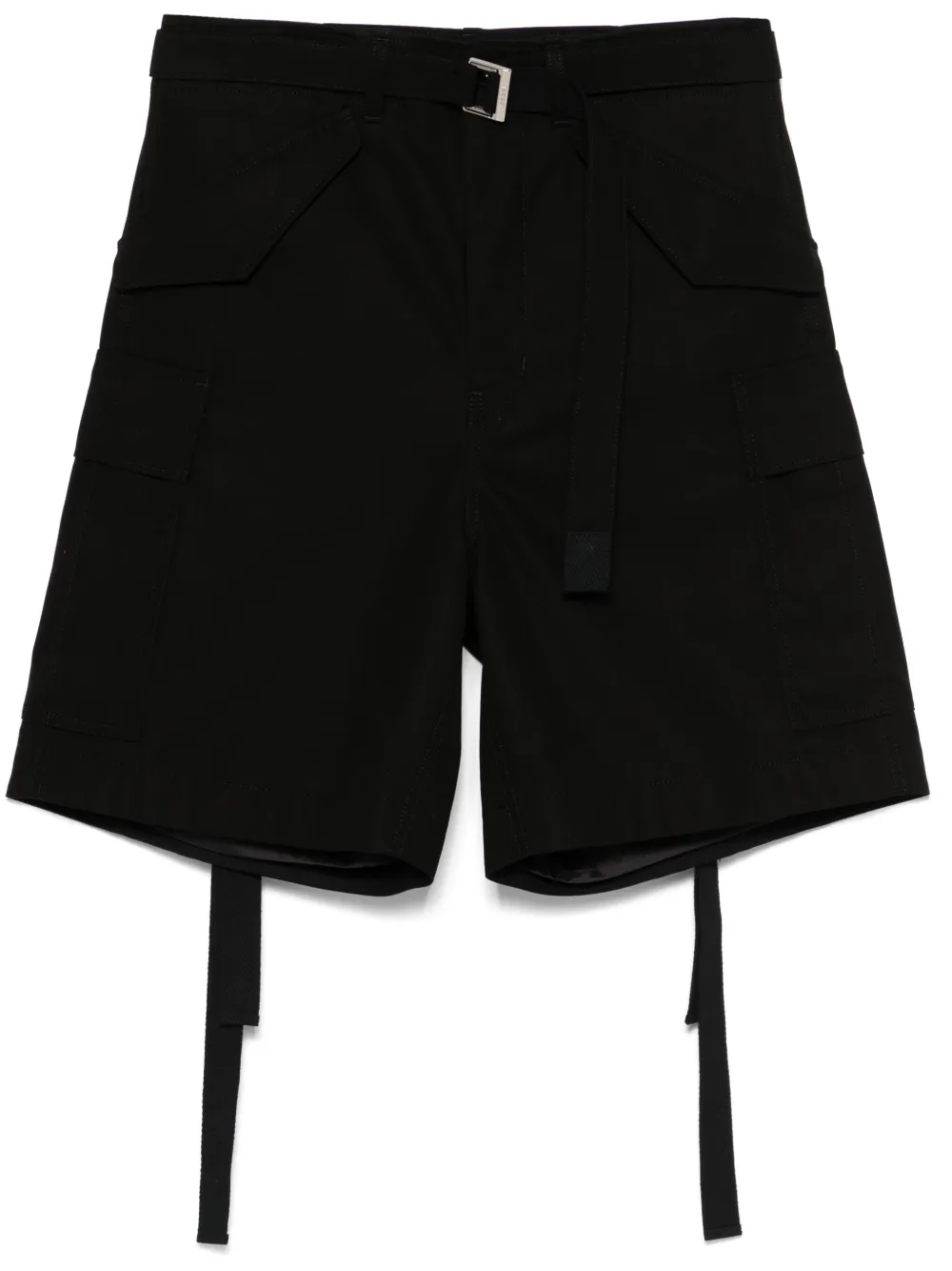 

Шорты с поясом SACAI, черный