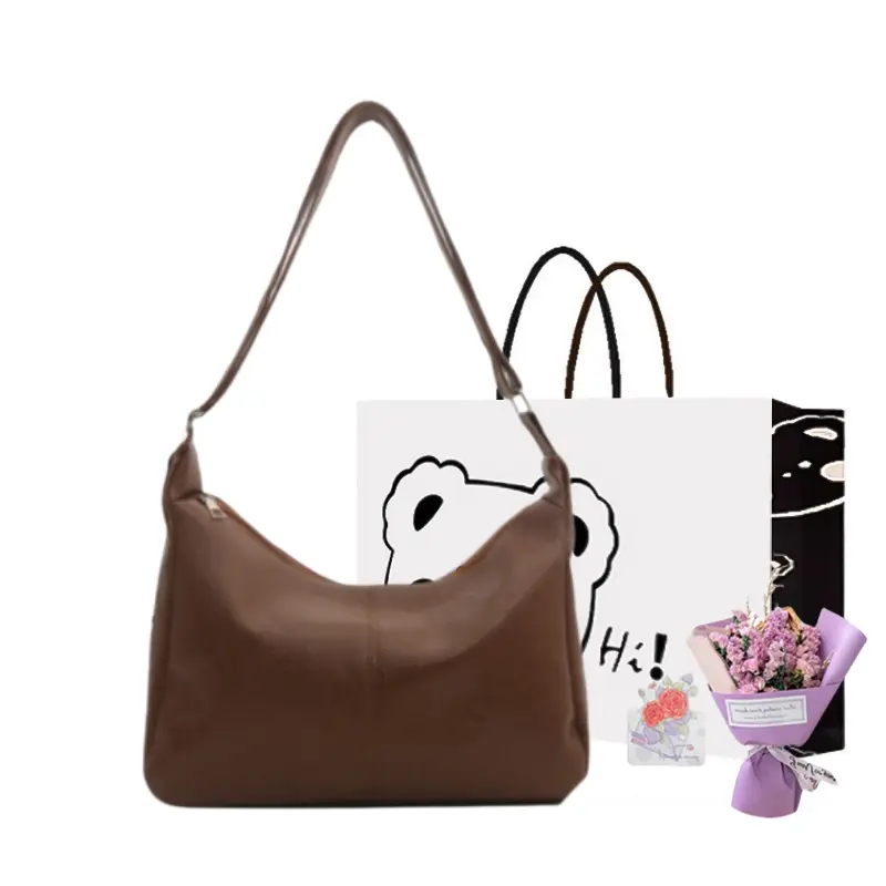 

NX DOUGHNUT Сумка шоппер унисекс разноцветная, Brown+Exclusive Shopping Bag+Greeting Card+Dried Flower