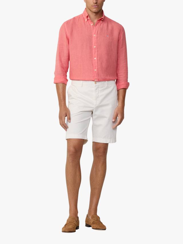 

Облегающие шорты kensington slim fit Hackett London, цвет Optic White