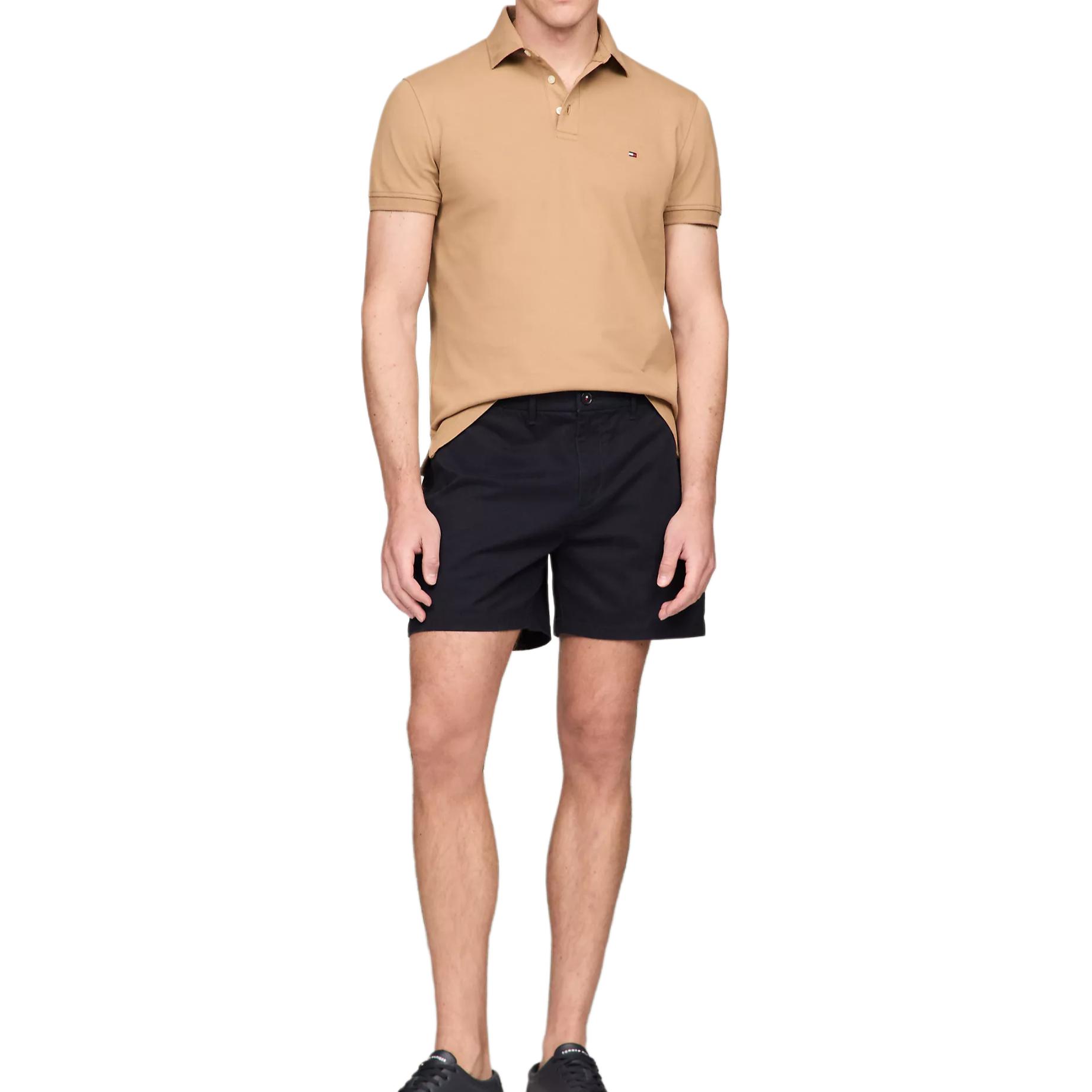 Tommy Hilfiger Мужская поло коричневого цвета — фото 4