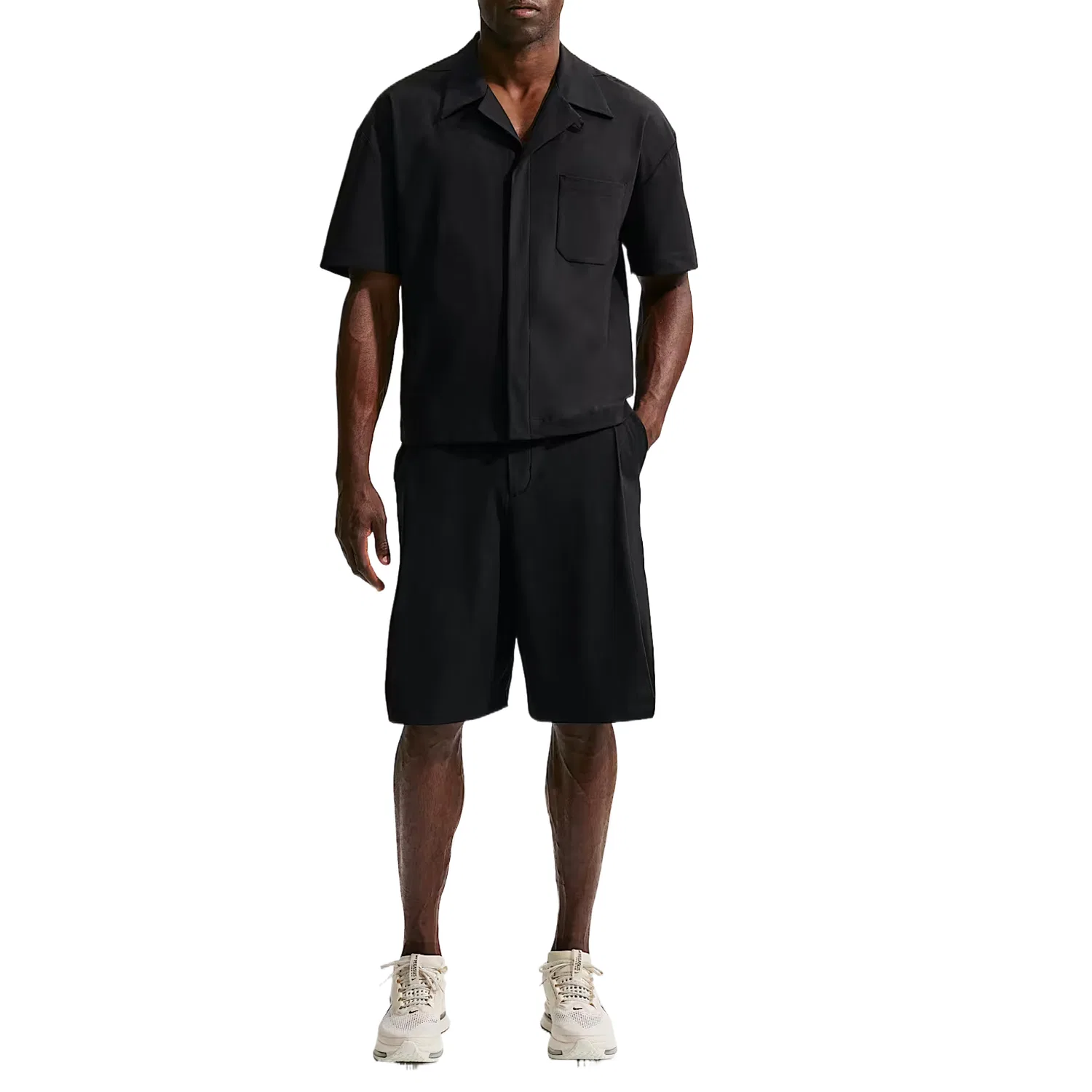 Рубашка на пуговицах 24.7 PerfectStretch Men's Dri-FIT UV Nike, Black/Black/Dark Smoke Gray