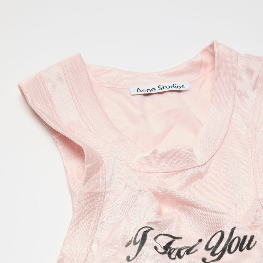 Футболка-майка SS26 Unisex Acne Studios, розовый — фото 4