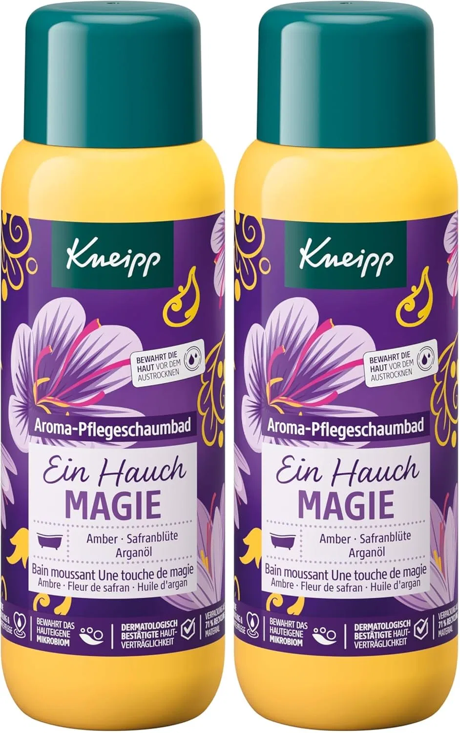 Ароматическая пенная ванна Kneipp «Прикосновение магии» 400 мл (2 шт. в упаковке) Kneipp