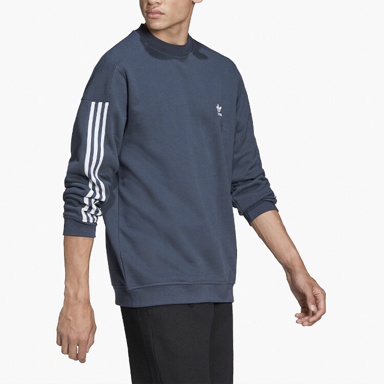 Толстовка мужская темно-серая и темно-синяя Adidas Originals, темно-серый/темно-синий — фото 3