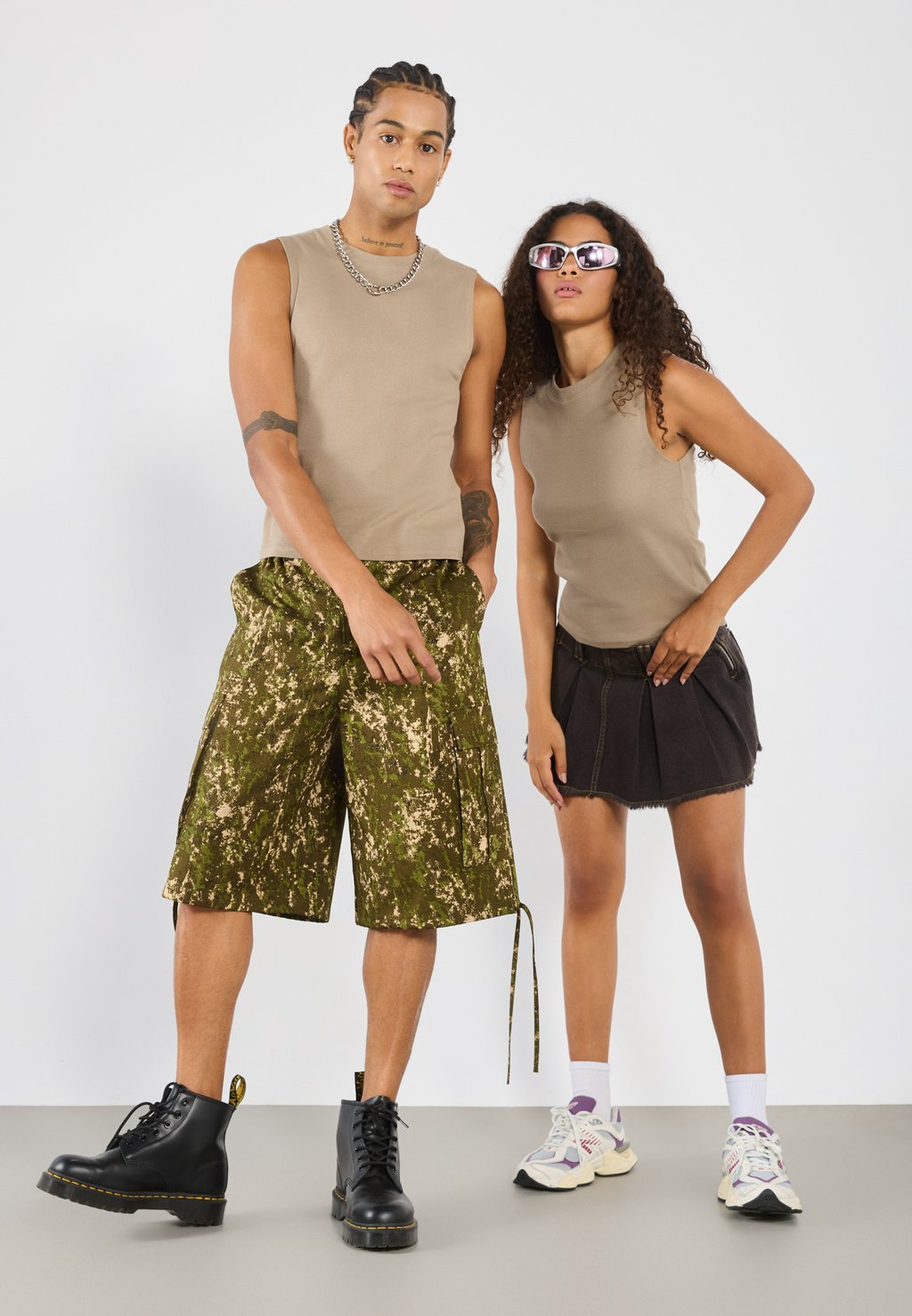

Майка UNISEX 2 PACK YOURTURN, цвет Forest Night/Desert Taupe