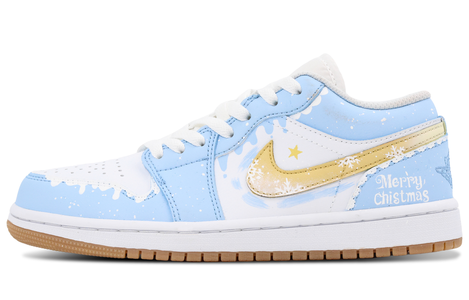 

Jordan Air 1 Легкие Снежные Нескользящие Износостойкие Детские Баскетбольные Кроссовки Light Blue Подростки