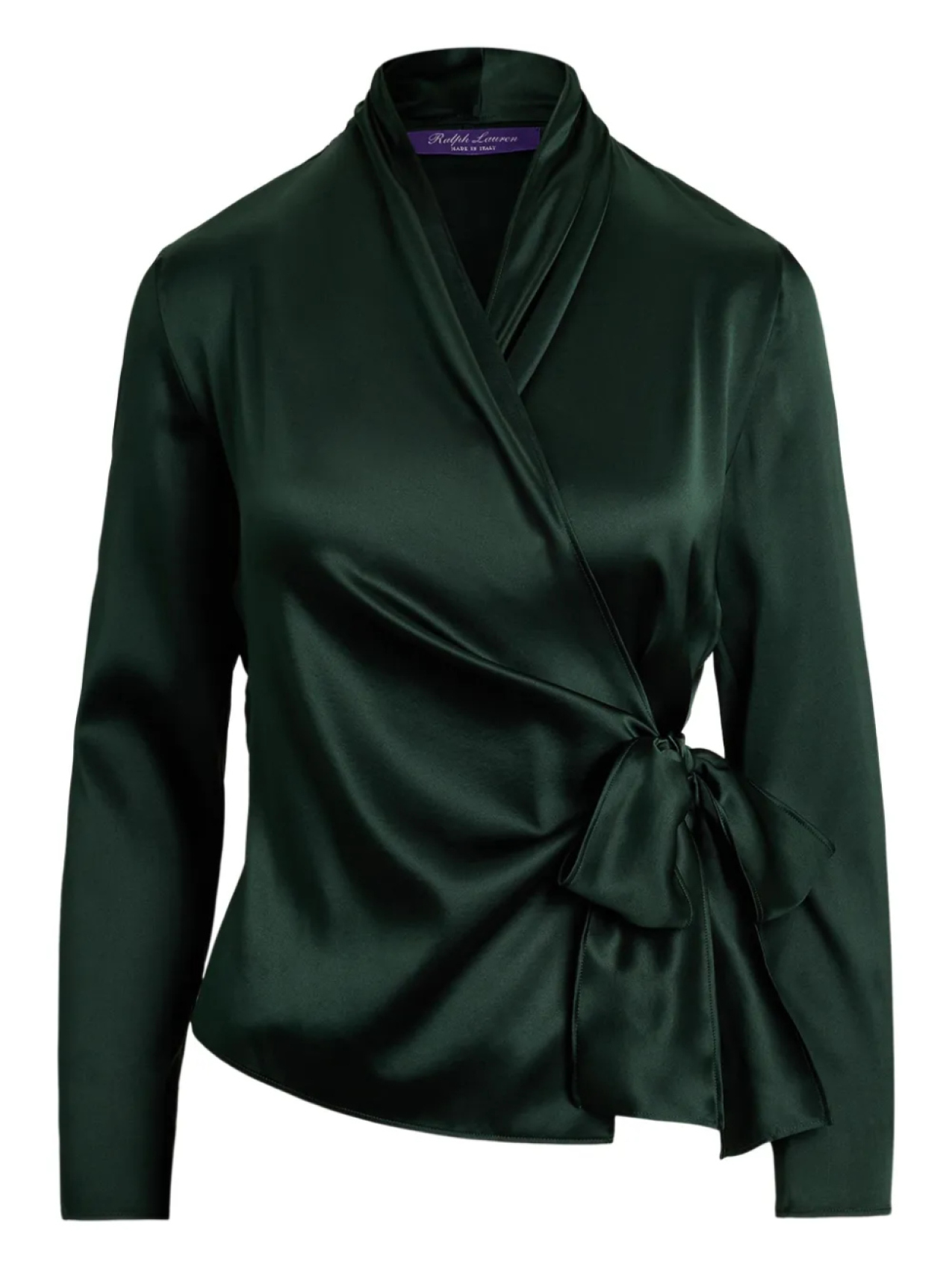 

Ralph Lauren Collection блузка с запахом и завязками, зеленый