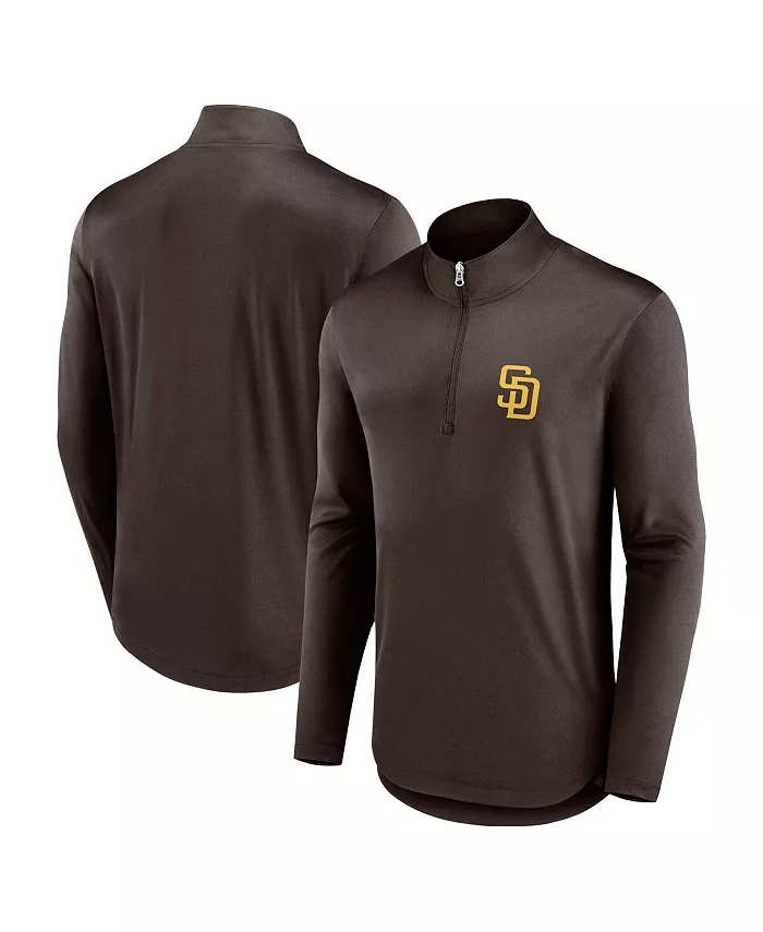 

Толстовка Men's Brown San Diego Padres Quarterback Quarter-Zip Top Fanatics