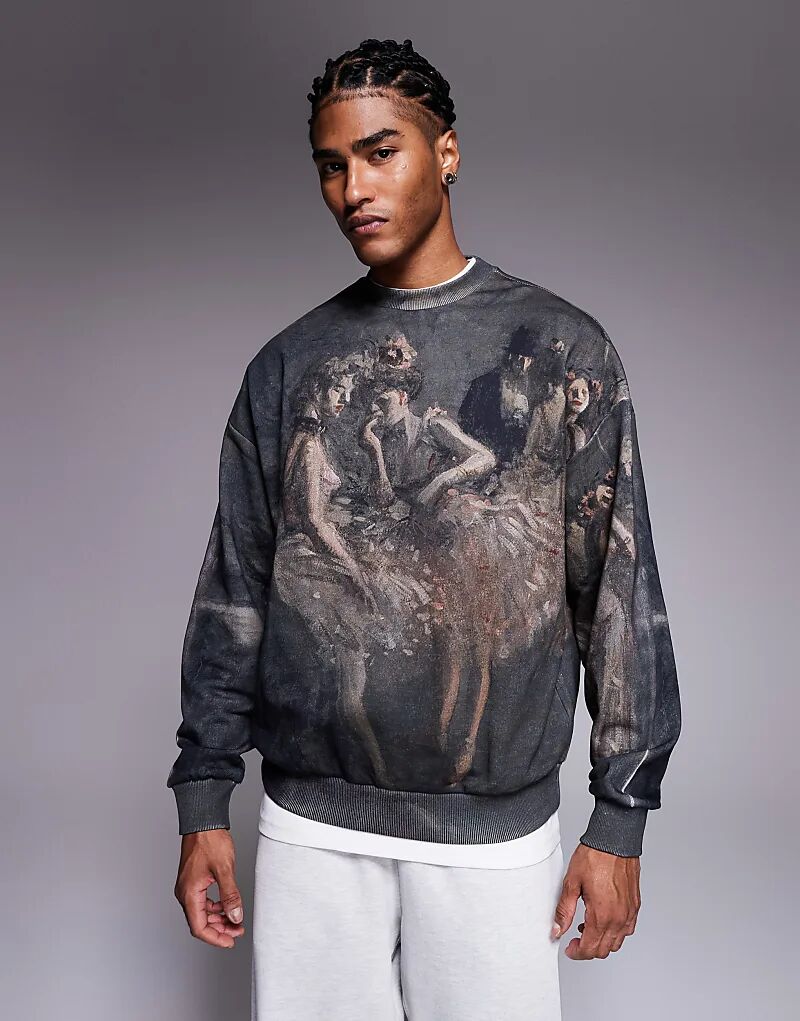 

Толстовка HUGO RED Dabusi с принтом по всей поверхности, многоцветная