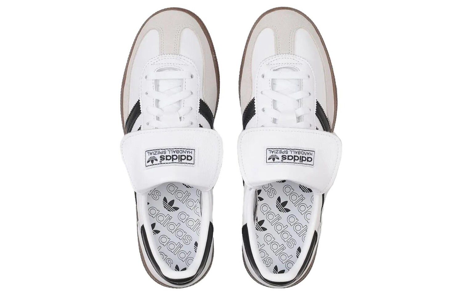 Мужские кроссовки для скейтбординга adidas originals Spzl для гандбола, Black/White — фото 4