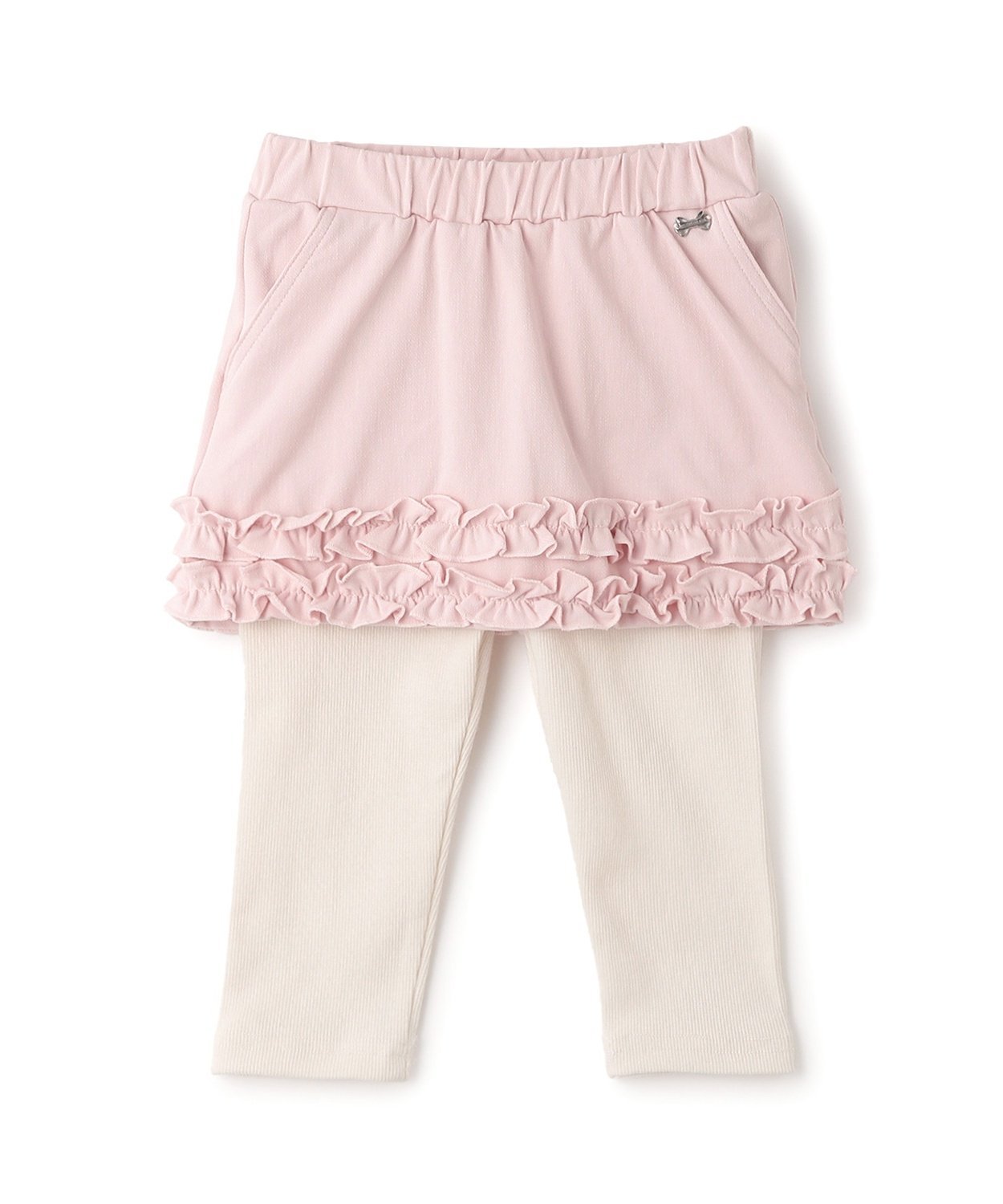 Юбка с леггинсами с оборками Petit main, Light Pink