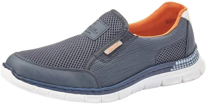 Мужские тапочки Rieker - B4870, Blue Denim Atlantis White