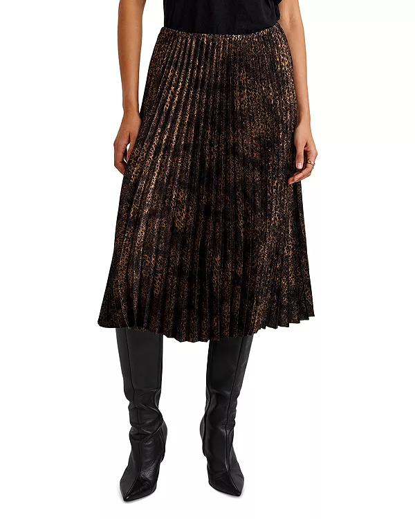 

Плиссированная юбка миди Bella Dahl, коричневый