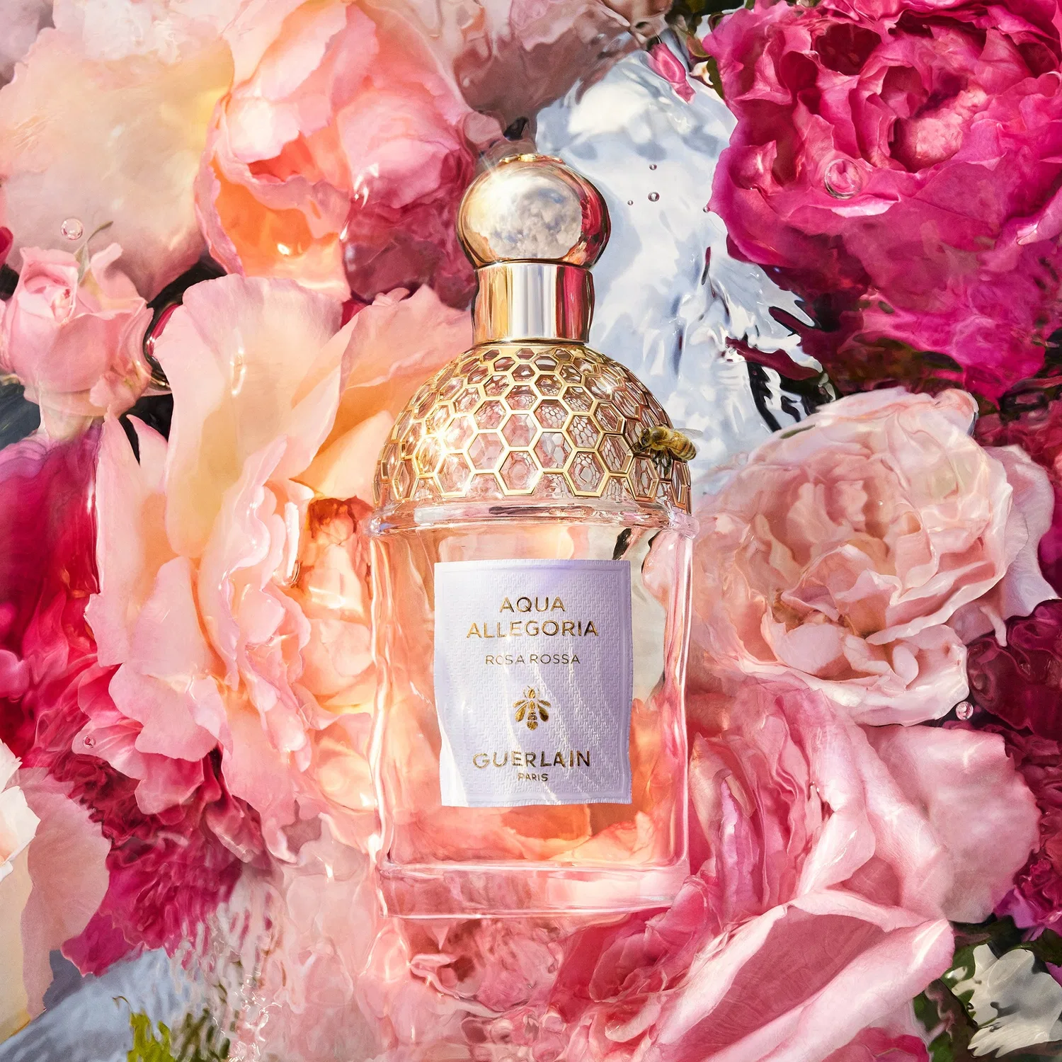 Туалетная вода с фруктово-цветочным ароматом Aqua Allegoria Rosa Rossa GUERLAIN, 75 мл — фото 2