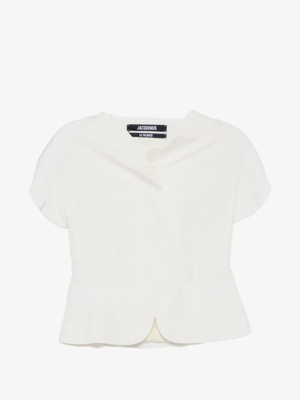Блузка с короткими рукавами Ovalo JACQUEMUS, белый