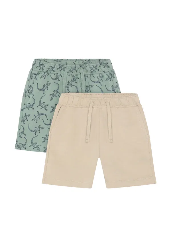 Комплект из 2 шорт, хлопок, Minymo, mint, beige, бежевый/мятный