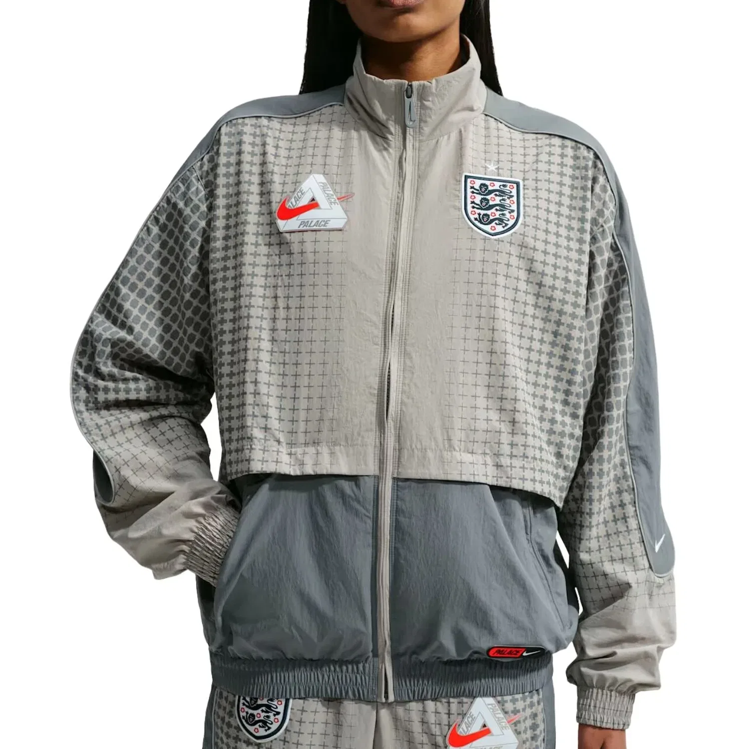 Мужская куртка Nike x England x Palace Cryoshot Track Jacket, серый — фото 2