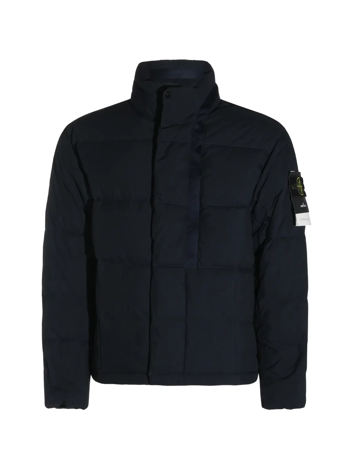 Стеганая утепленная куртка синего цвета Stone Island, синий