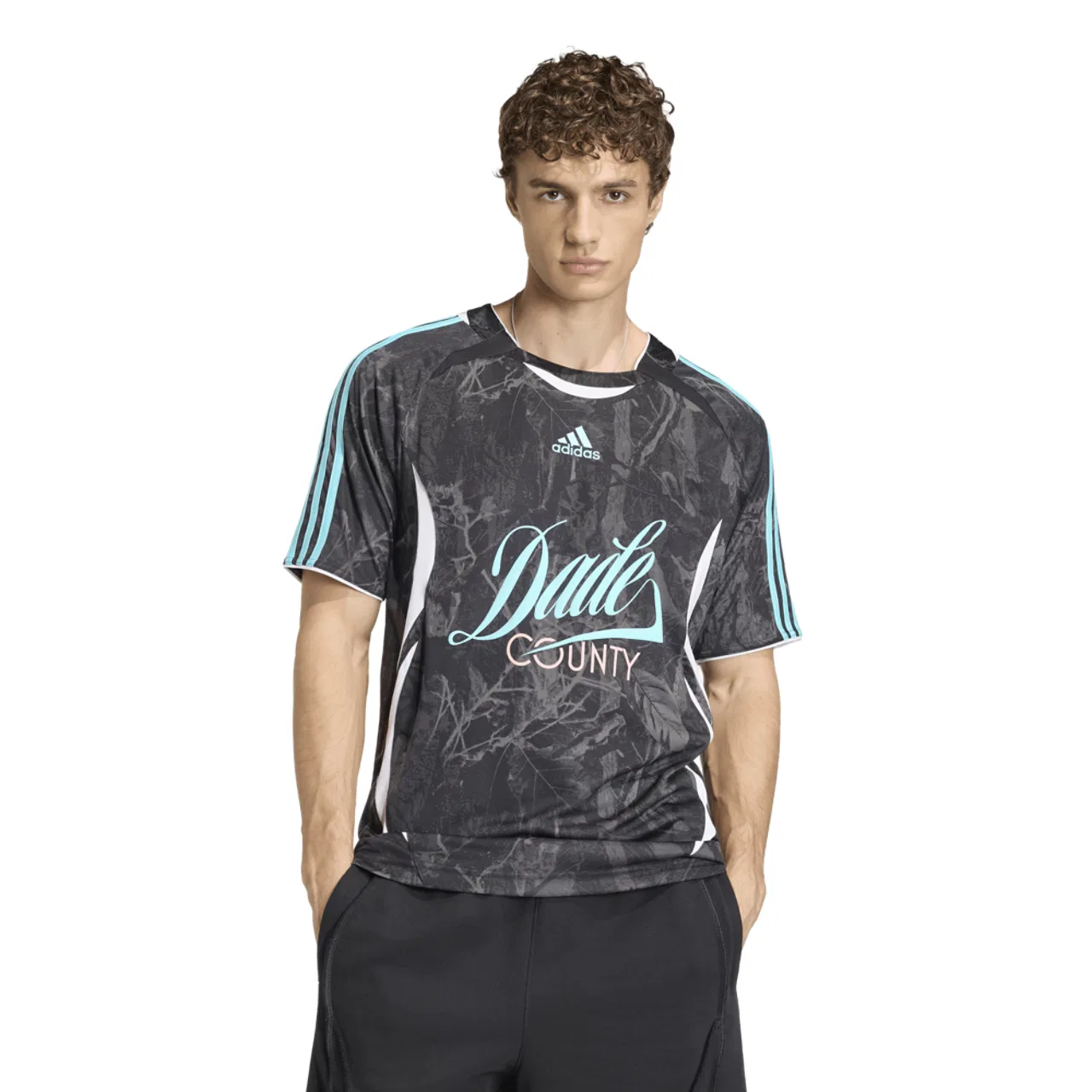 Мужская футболка Host City Graphic Jersey Adidas, цвет Black/Pulse Aqua