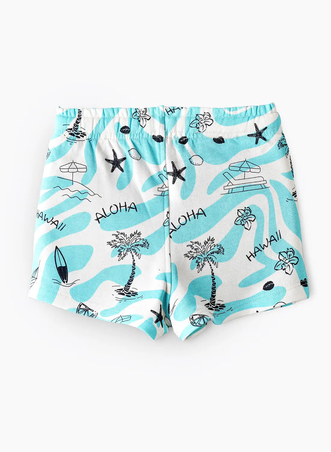 Шорты с принтом Aloha Hawaii Surf & Beach Babyqlo, синий — фото 3
