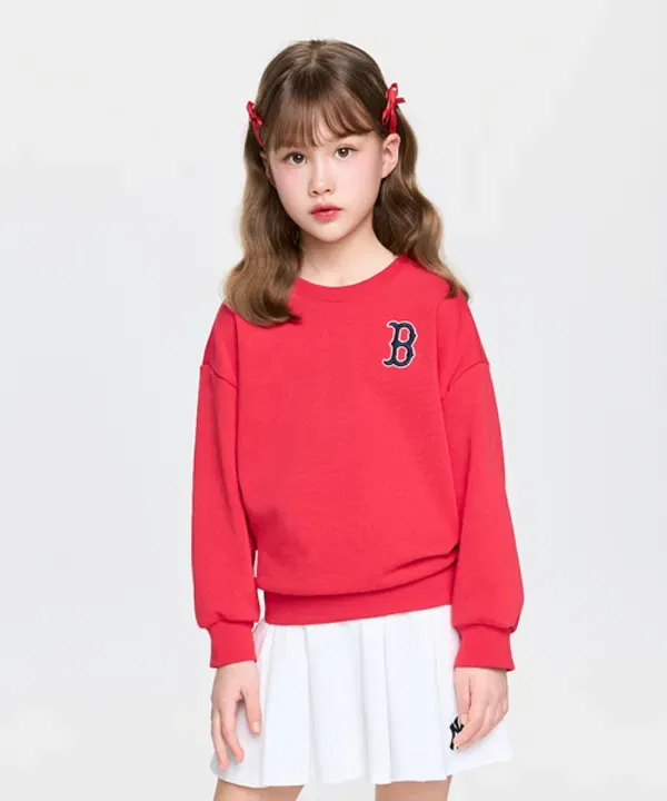 Спортивный свитшот с логотипом, SPORTIVE BASIC Mlb Kids, красный