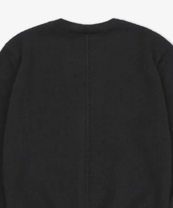 Свитер с ажурным узором, круглый вырез, 808069yall21000, Saint Laurent, черный — фото 4