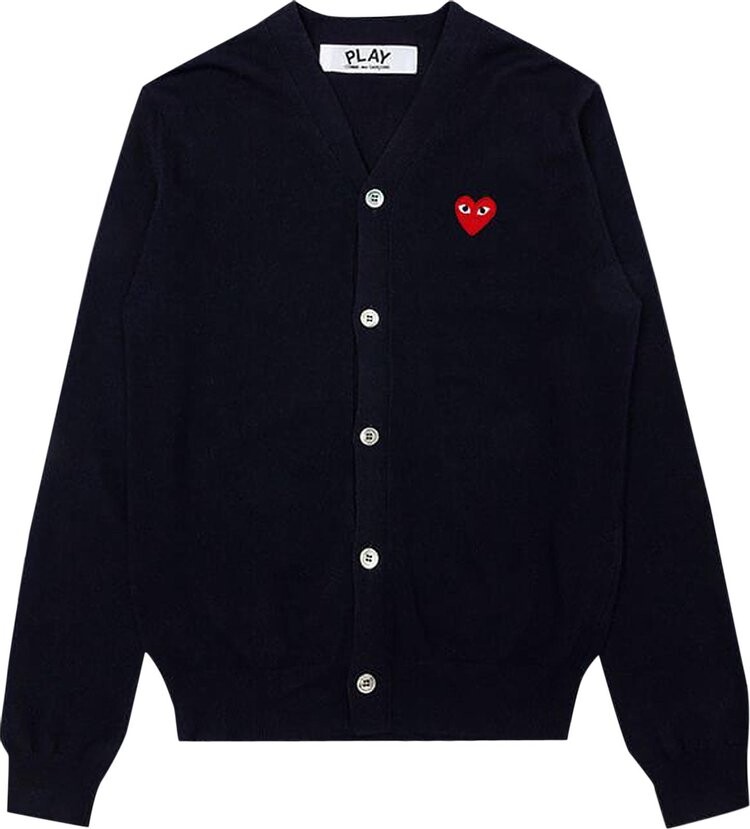 

Кардиган Comme des Garçons PLAY Knit Cardigan Red Heart 'Navy', синий